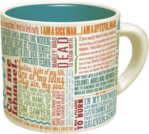 Literature mug gift for writers 