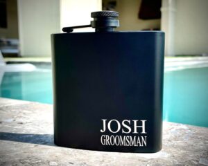Personalized flask gift for aspiring writers 