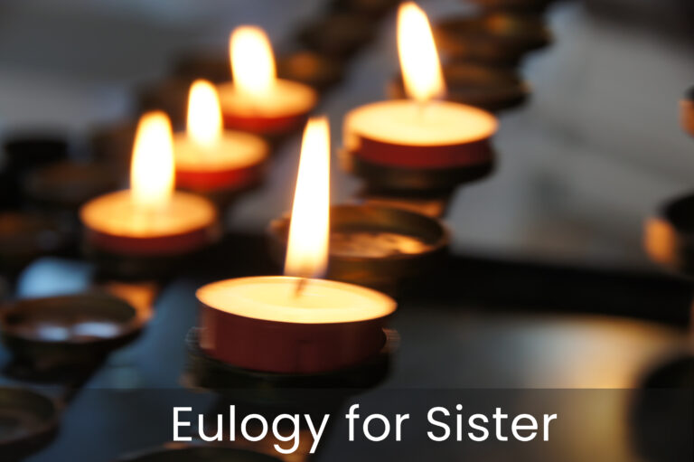 eulogy for sister