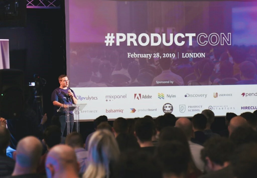 Demonstrative speech for a product launch