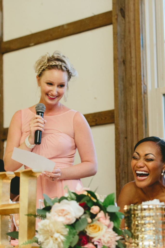 Maid of honor speech funny moments