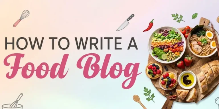 how to write a food blog