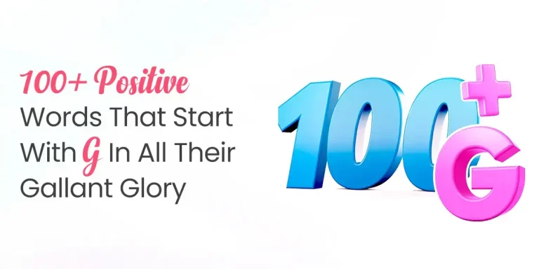 Positive Words That Start With G