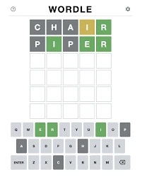 Wordle screen