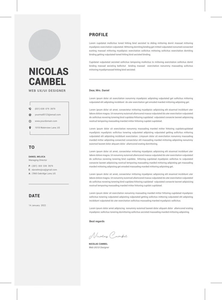 Ideal length for a cover letter