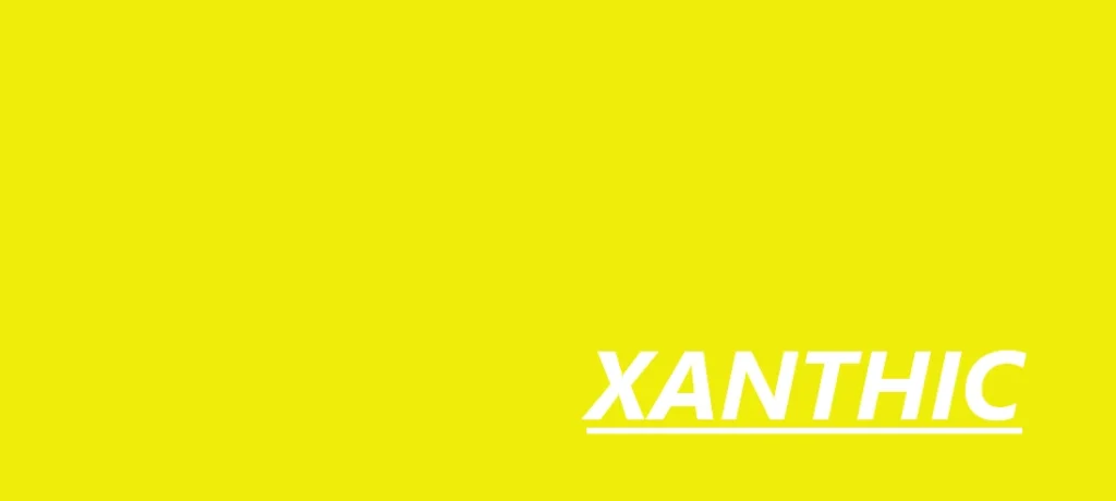 Xanthic color