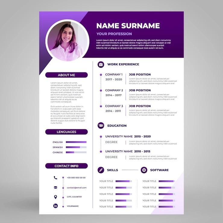 Clean resume sample