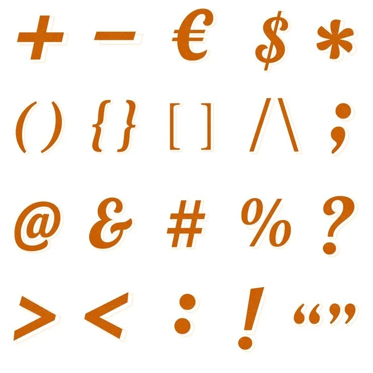 Common punctuation marks