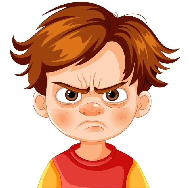 Frown action