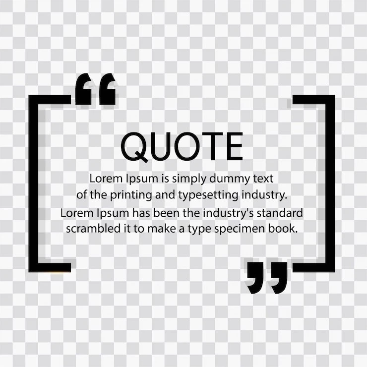 Quotation illustration
