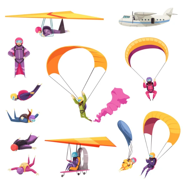 Types of flying action